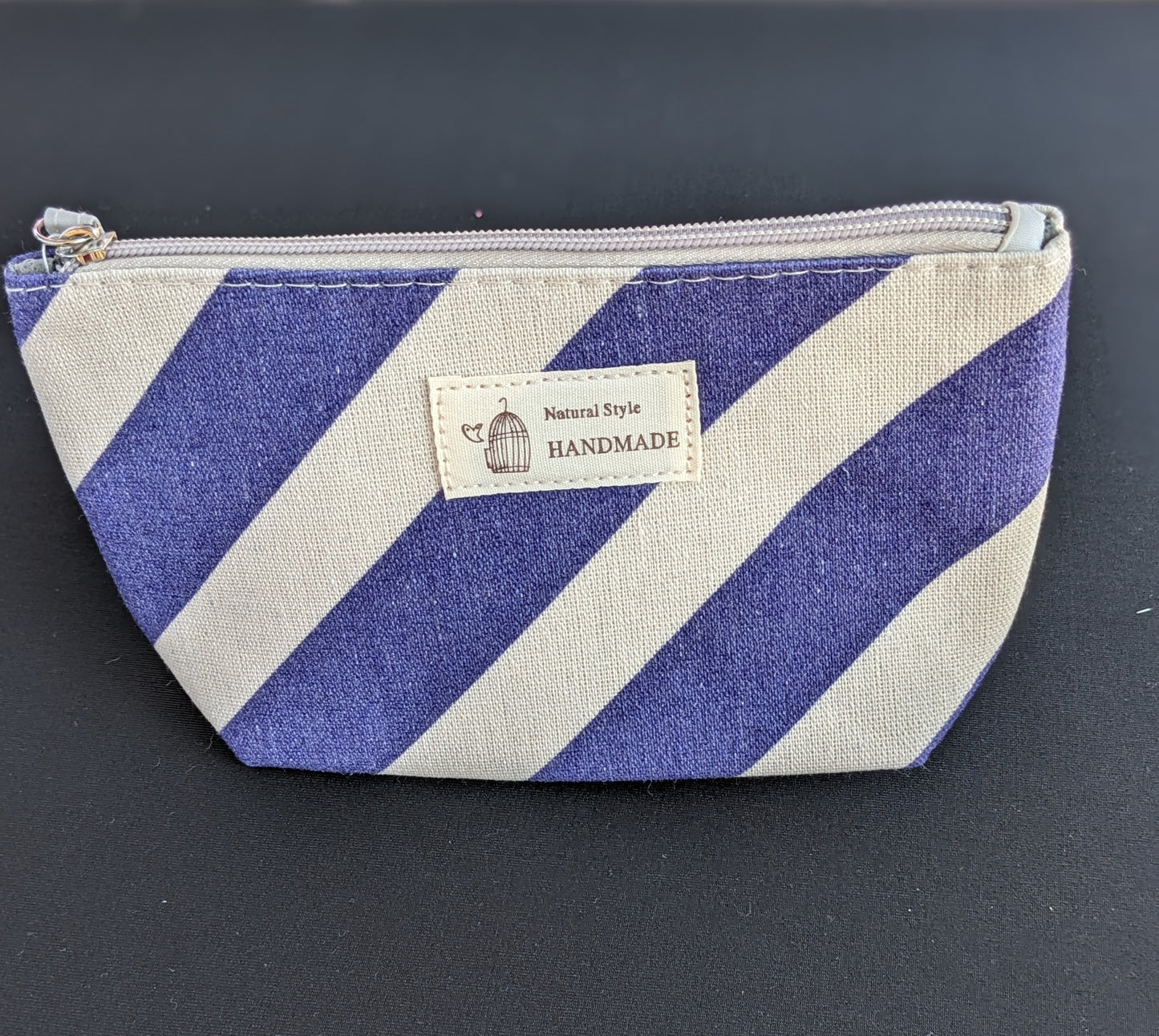 Striped Cosmetic Bag