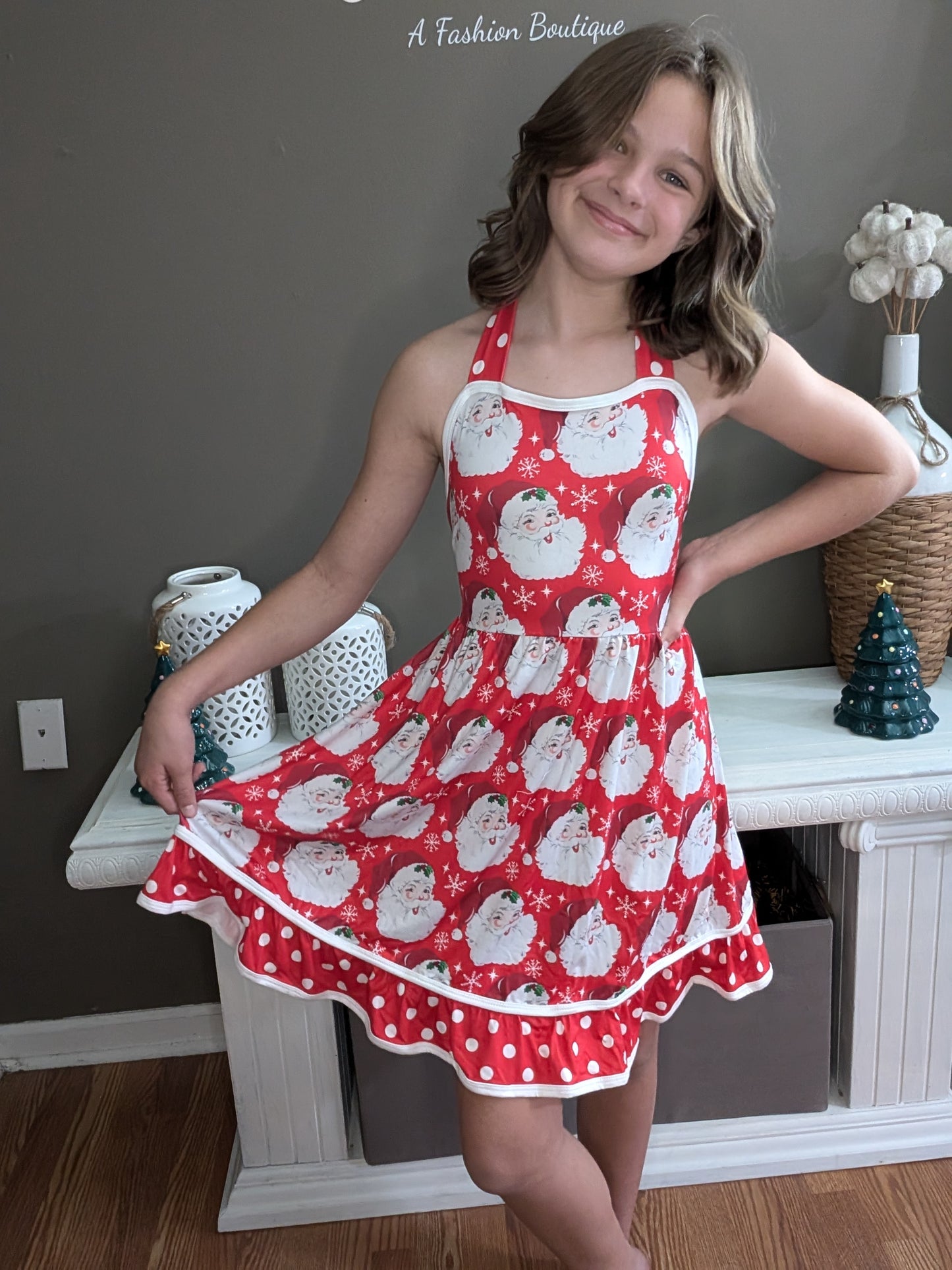 Santa Halter Dress