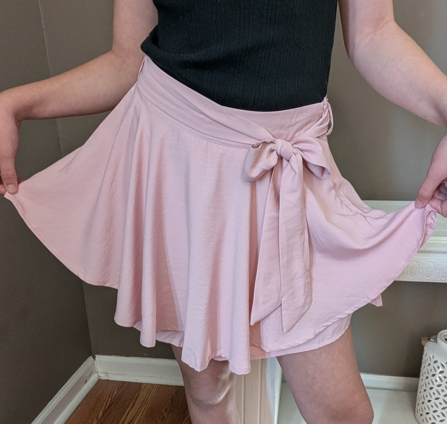 Pink Flounce Skort