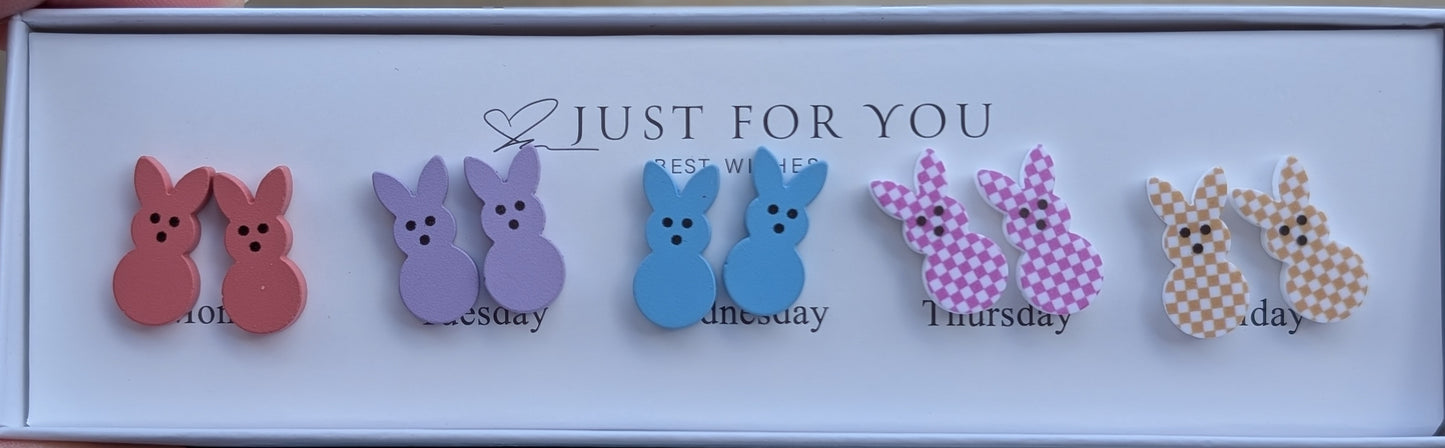 Bunny Earrings Boxes Set