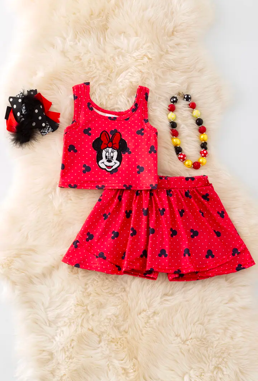 Sequin Minnie Skort Set