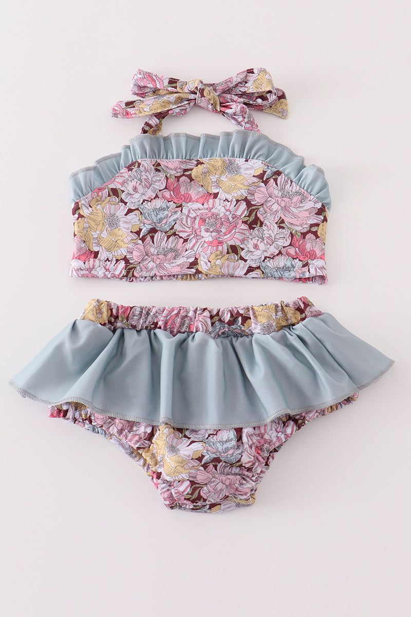 Floral 2 Piece Swimsuit