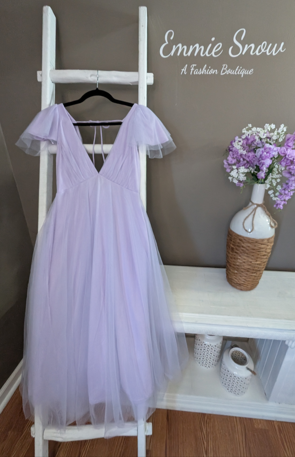 Lavender Tulle Dress