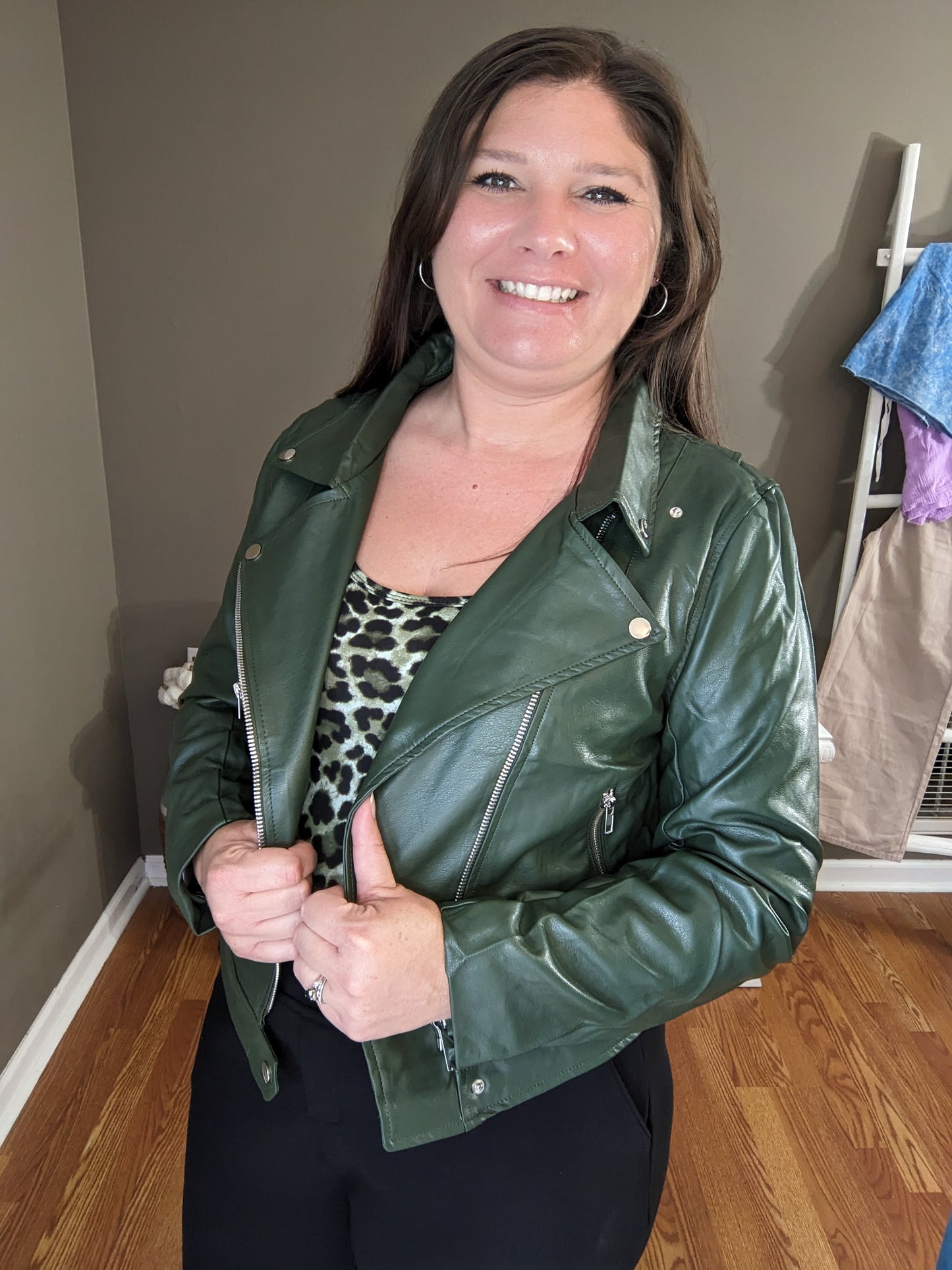 Faux Leather Jacket