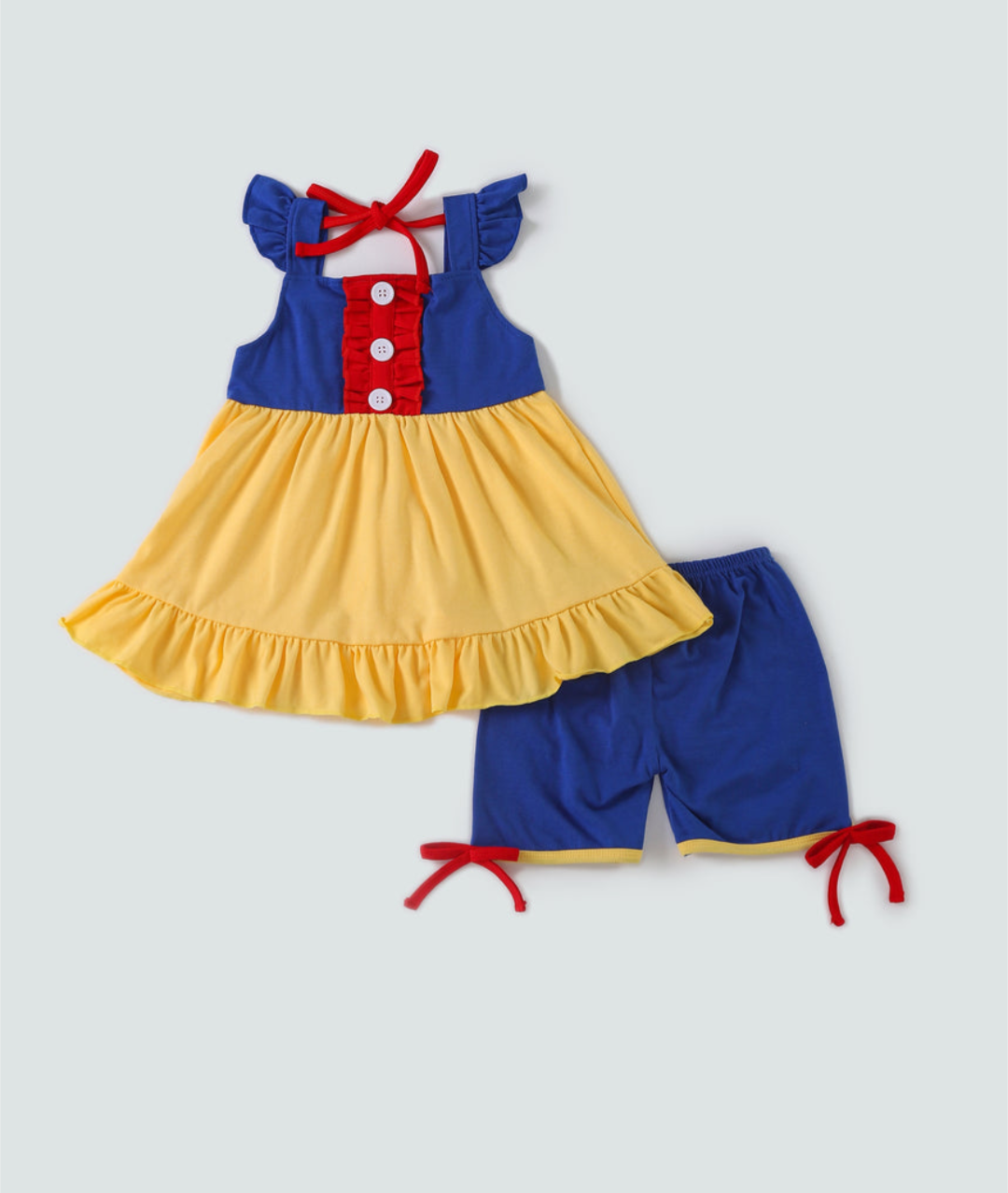 Snow White Inspired Shorts Set