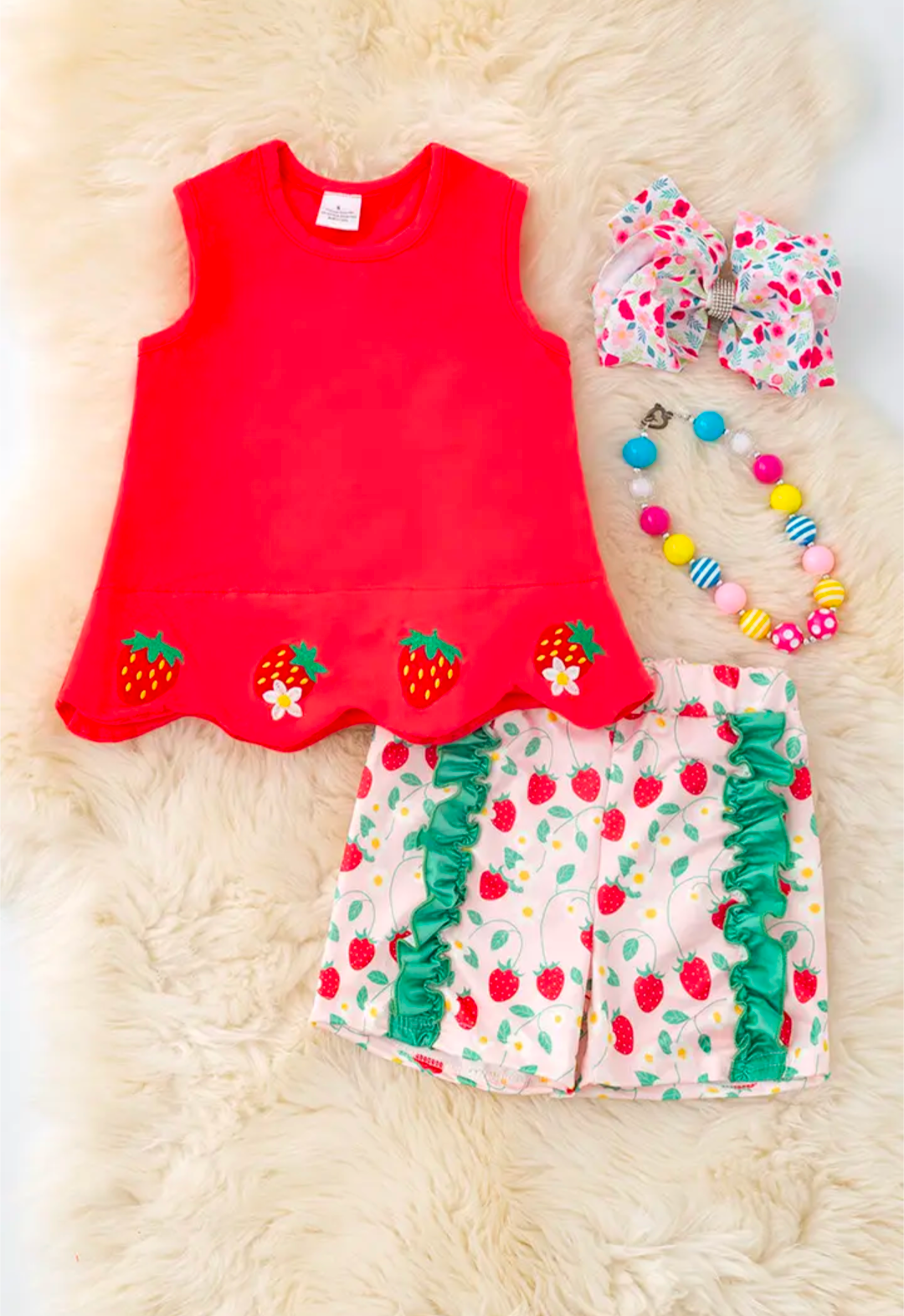 Strawberry Shorts Set